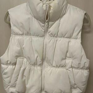 H&M Cream Puffer Vest